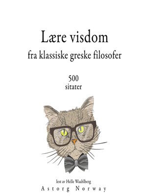 cover image of Lære visdom fra klassiske greske filosofer 500 sitater